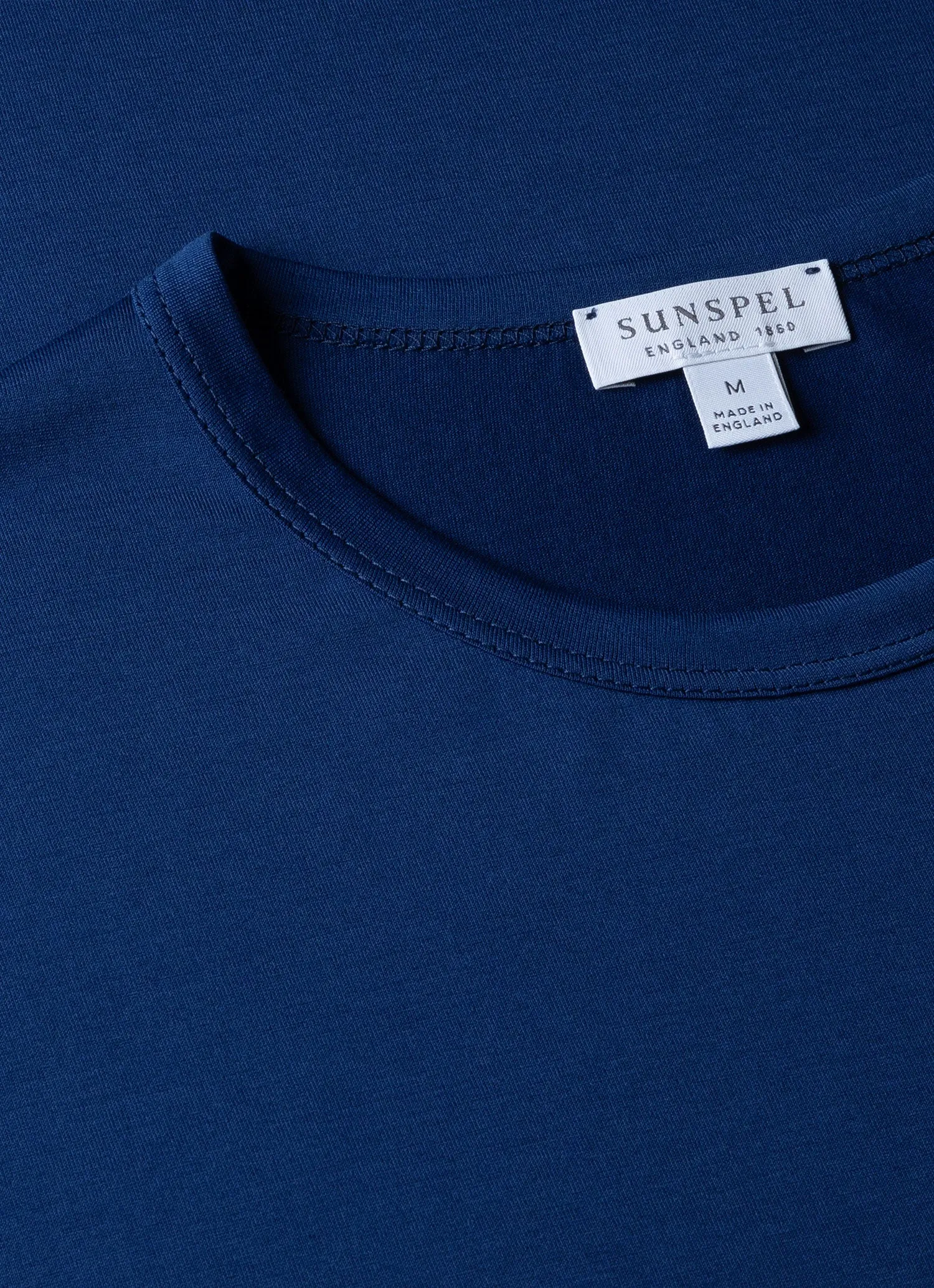 Men's Classic T-shirt in Space Blue sold by Sunspel product image thumbnail 4
