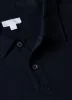 Men's Sea Island Cotton Riviera Polo Shirt in Navy sold by Sunspel