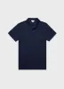Men's Sea Island Cotton Riviera Polo Shirt in Navy sold by Sunspel