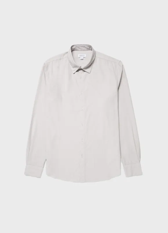 Men's Fine Cord Shirt in Putty sold by Sunspel