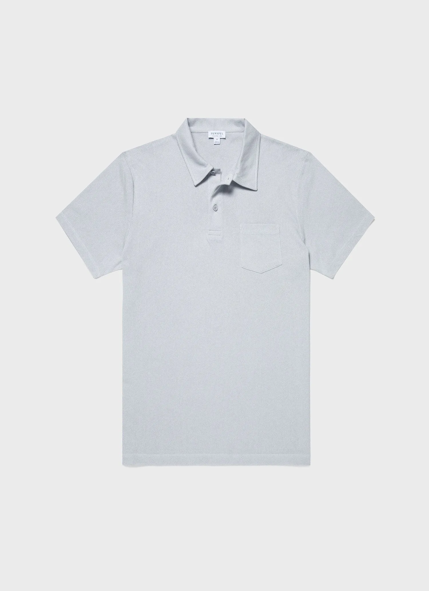 Men's Riviera Polo Shirt in Smoke sold by Sunspel