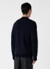 Men's Merino Honeycomb Zip Neck Jumper in Light Navy sold by Sunspel
