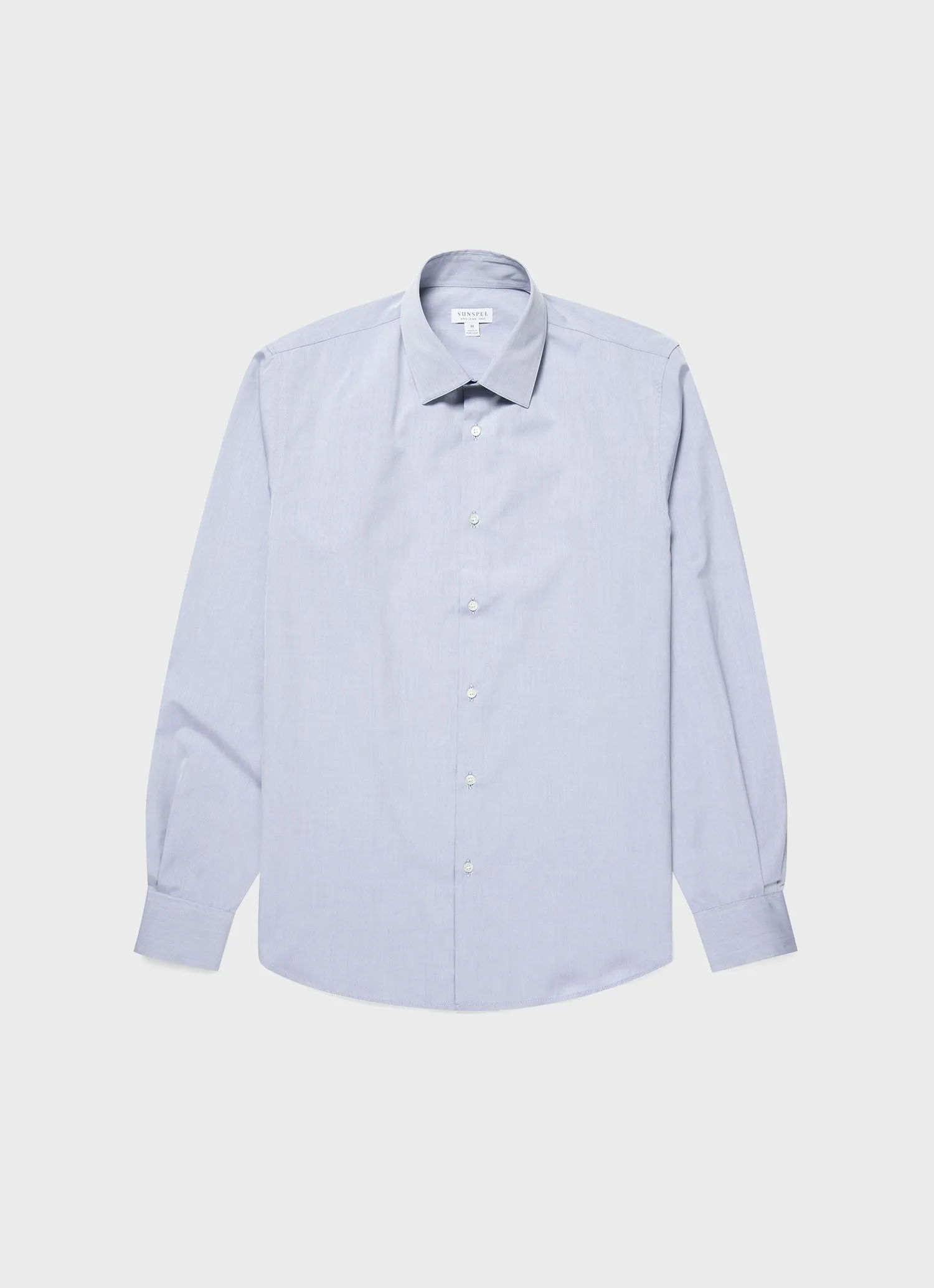 Men's Sea Island Cotton Shirt in Light Blue sold by Sunspel