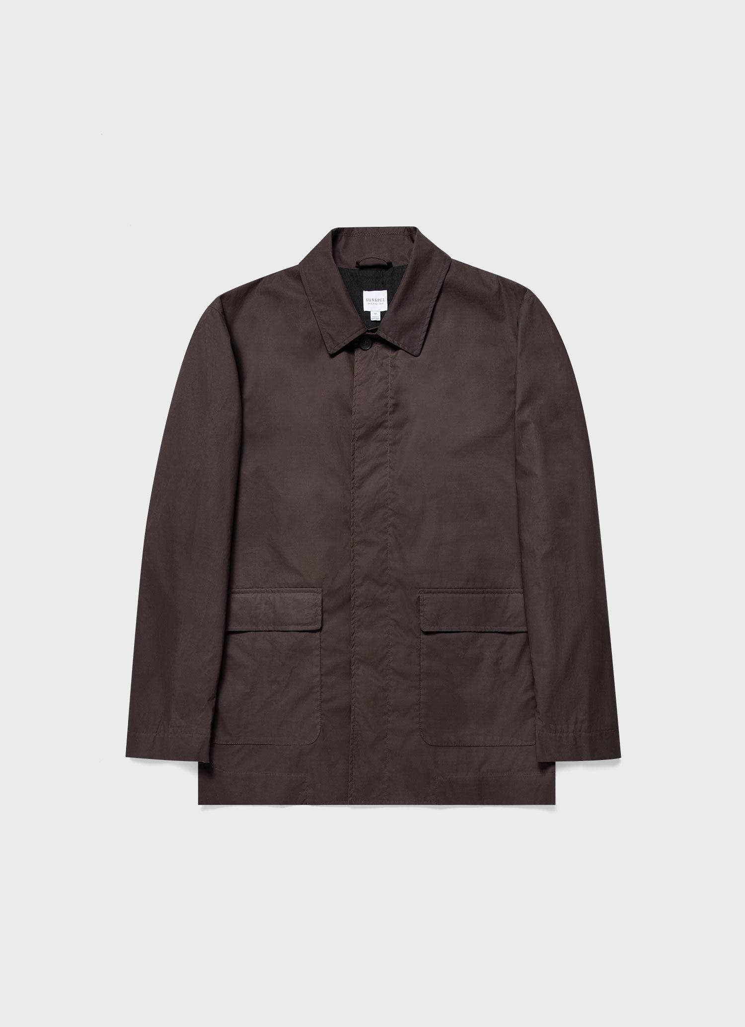 Men's Waxed Jacket in Cocoa sold by Sunspel