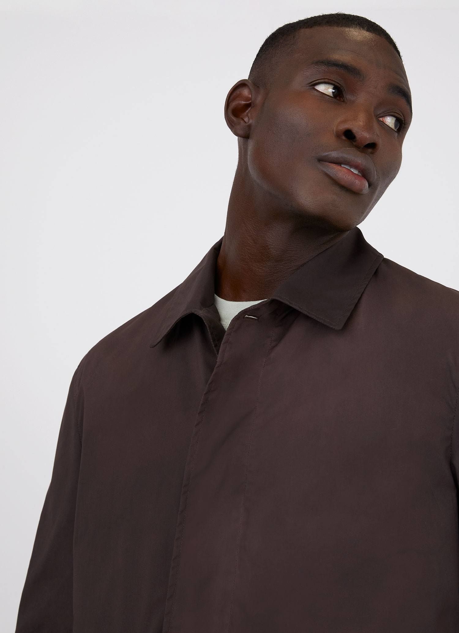 Men's Waxed Jacket in Cocoa sold by Sunspel product image thumbnail 5