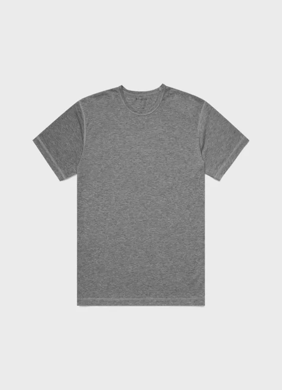 Men's DriRelease Active T-shirt in Grey Melange sold by Sunspel