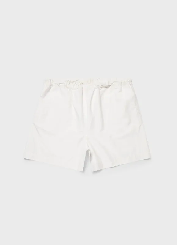 Men's Sunspel x Nigel Cabourn Ripstop Army Short in Off White sold by Sunspel