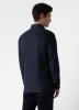 Men's Button Down Flannel Shirt in Navy Melange sold by Sunspel