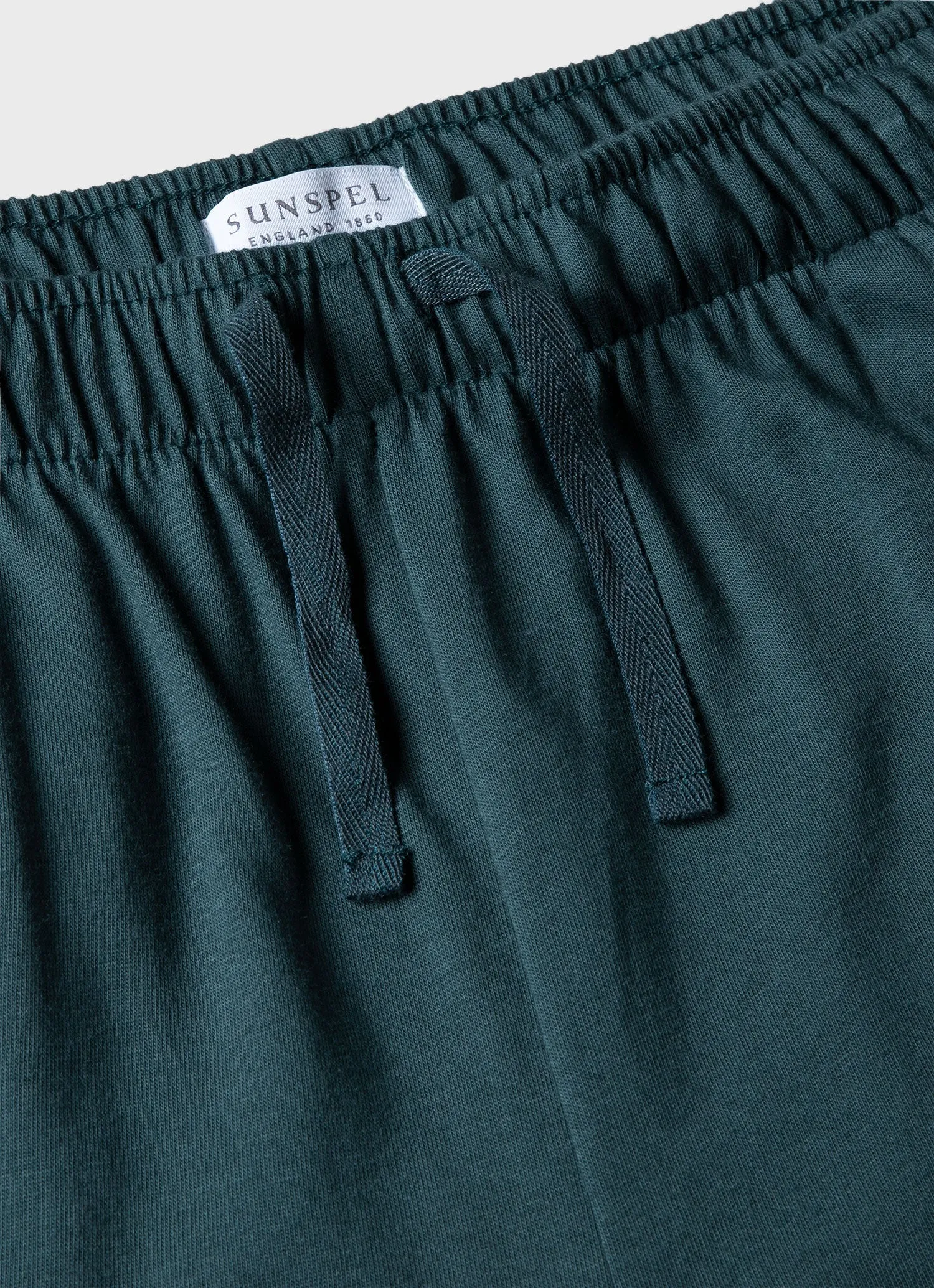 Men's Cotton Modal Lounge Pant in Peacock sold by Sunspel product image thumbnail 4