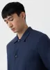 Men's Linen Twin Pocket Jacket in Light Navy sold by Sunspel