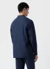 Men's Linen Twin Pocket Jacket in Light Navy sold by Sunspel