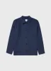 Men's Linen Twin Pocket Jacket in Light Navy sold by Sunspel