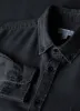 Men's Button Down Denim Shirt in Black Denim Wash sold by Sunspel