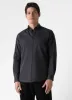 Men's Button Down Denim Shirt in Black Denim Wash sold by Sunspel