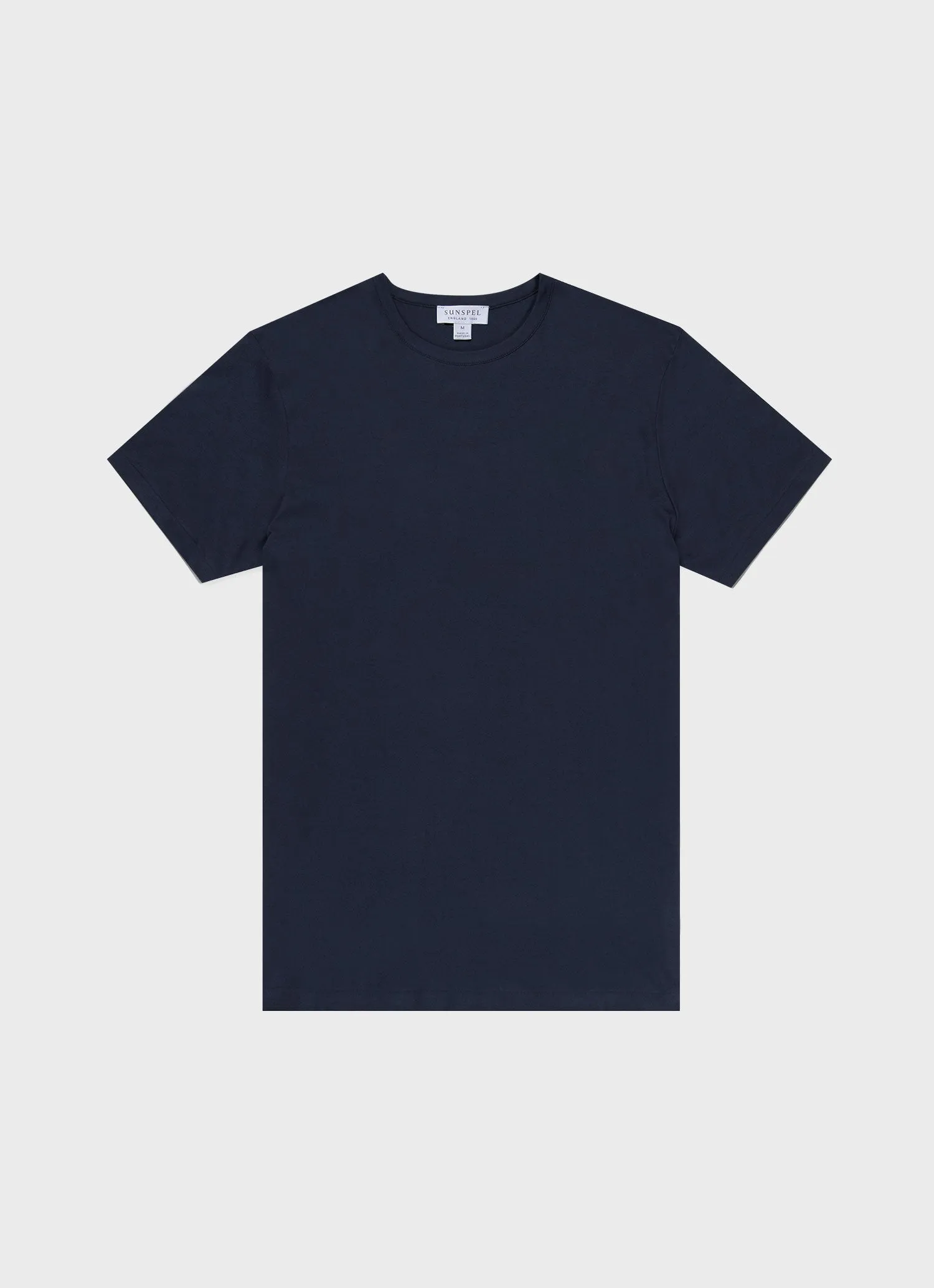 Men's Sea Island Cotton T-shirt in Navy sold by Sunspel