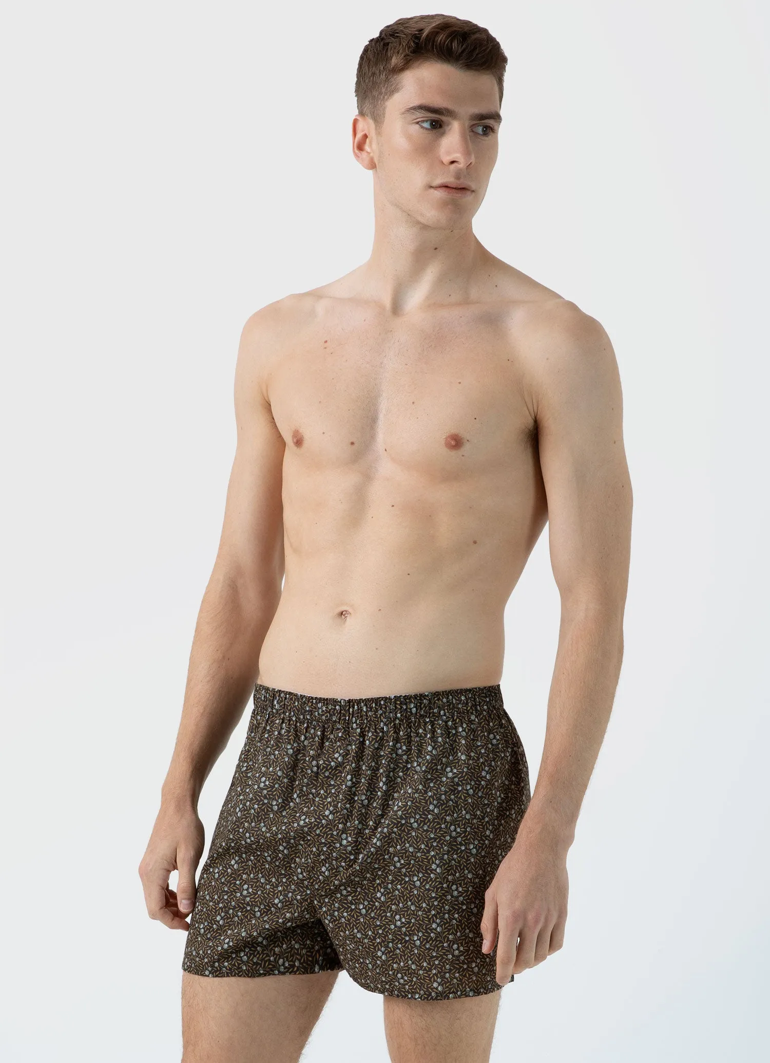 Men's Classic Boxer Shorts in Liberty Fabric Myrtle Floral sold by Sunspel product image thumbnail 2
