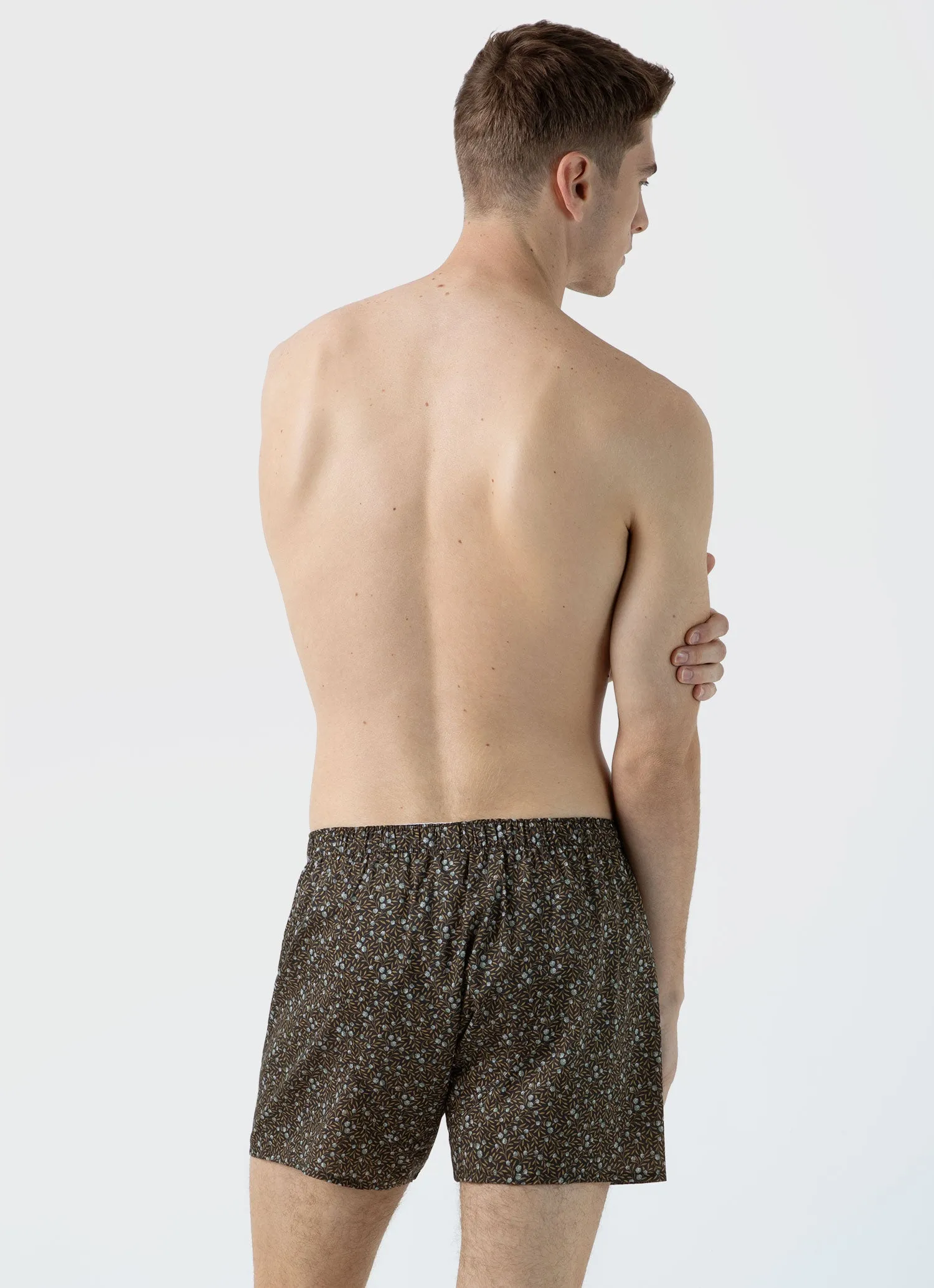 Men's Classic Boxer Shorts in Liberty Fabric Myrtle Floral sold by Sunspel product image thumbnail 3