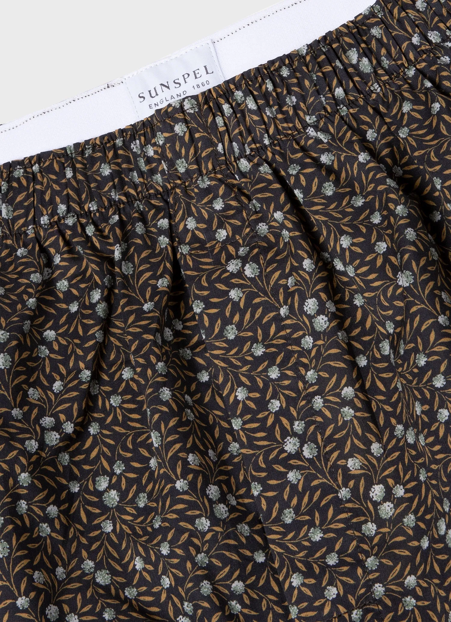 Men's Classic Boxer Shorts in Liberty Fabric Myrtle Floral sold by Sunspel product image thumbnail 4