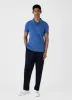 Men's Riviera Polo Shirt in French Blue sold by Sunspel