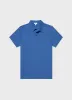 Men's Riviera Polo Shirt in French Blue sold by Sunspel