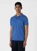 Men's Riviera Polo Shirt in French Blue sold by Sunspel