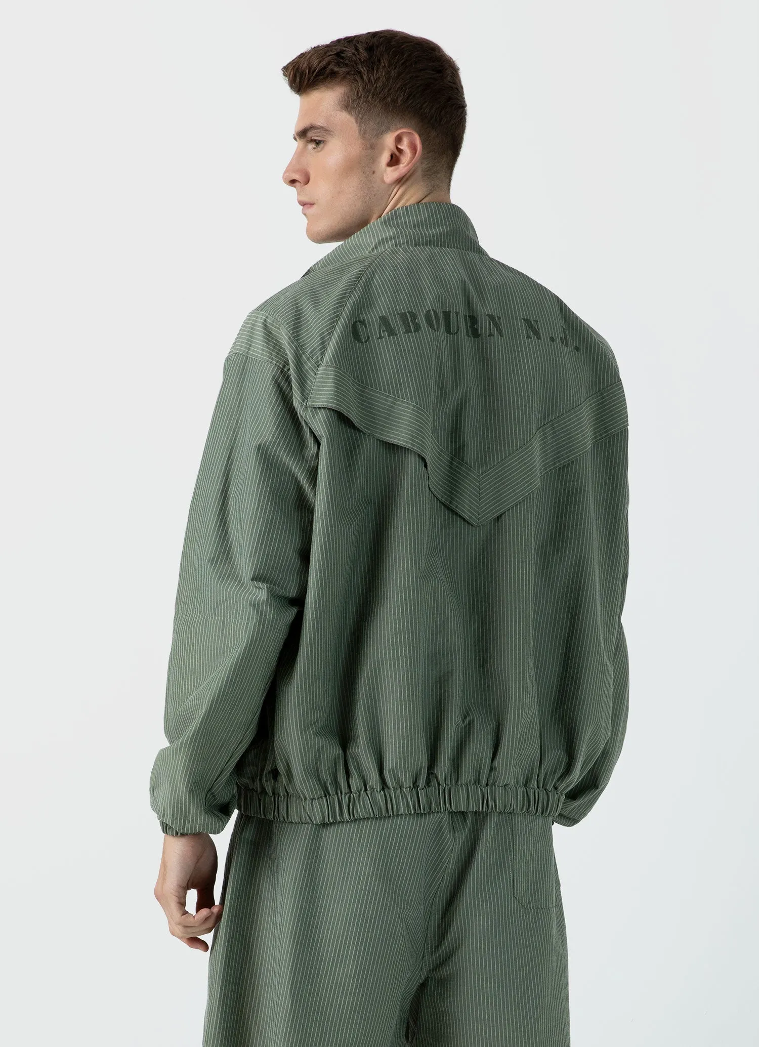 Men's Sunspel x Nigel Cabourn Ripstop Army Jacket in Army Green sold by Sunspel product image thumbnail 5