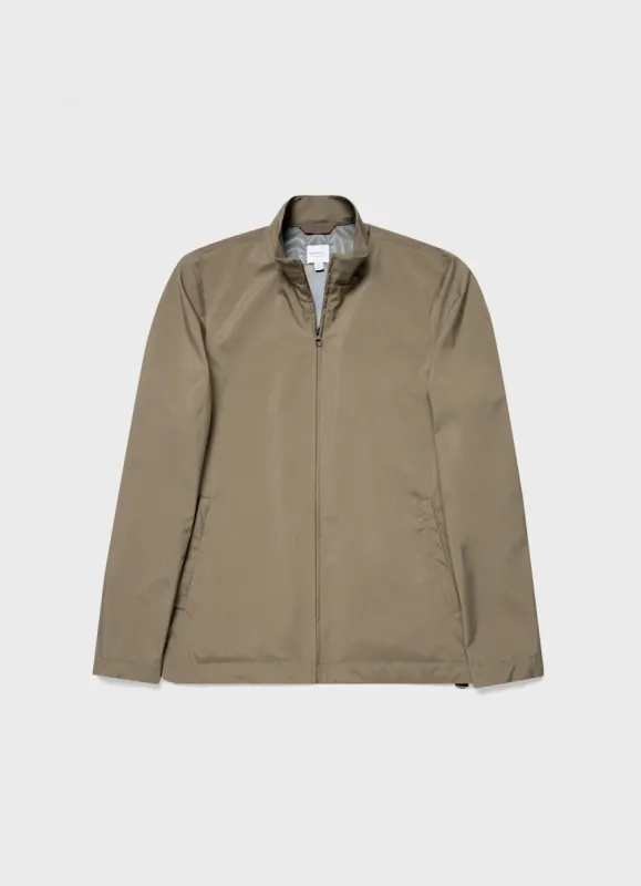 Men's Technical Jacket in Dark Stone sold by Sunspel