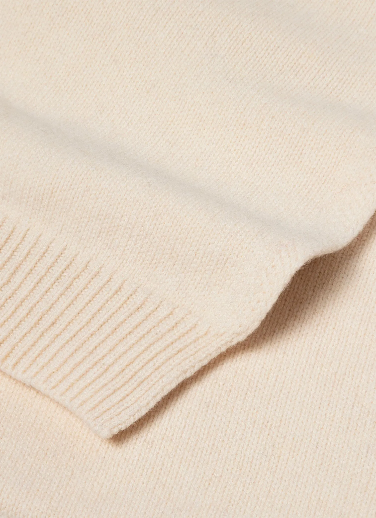 Scottish Lambswool Scarf in Ecru sold by Sunspel product image thumbnail 2