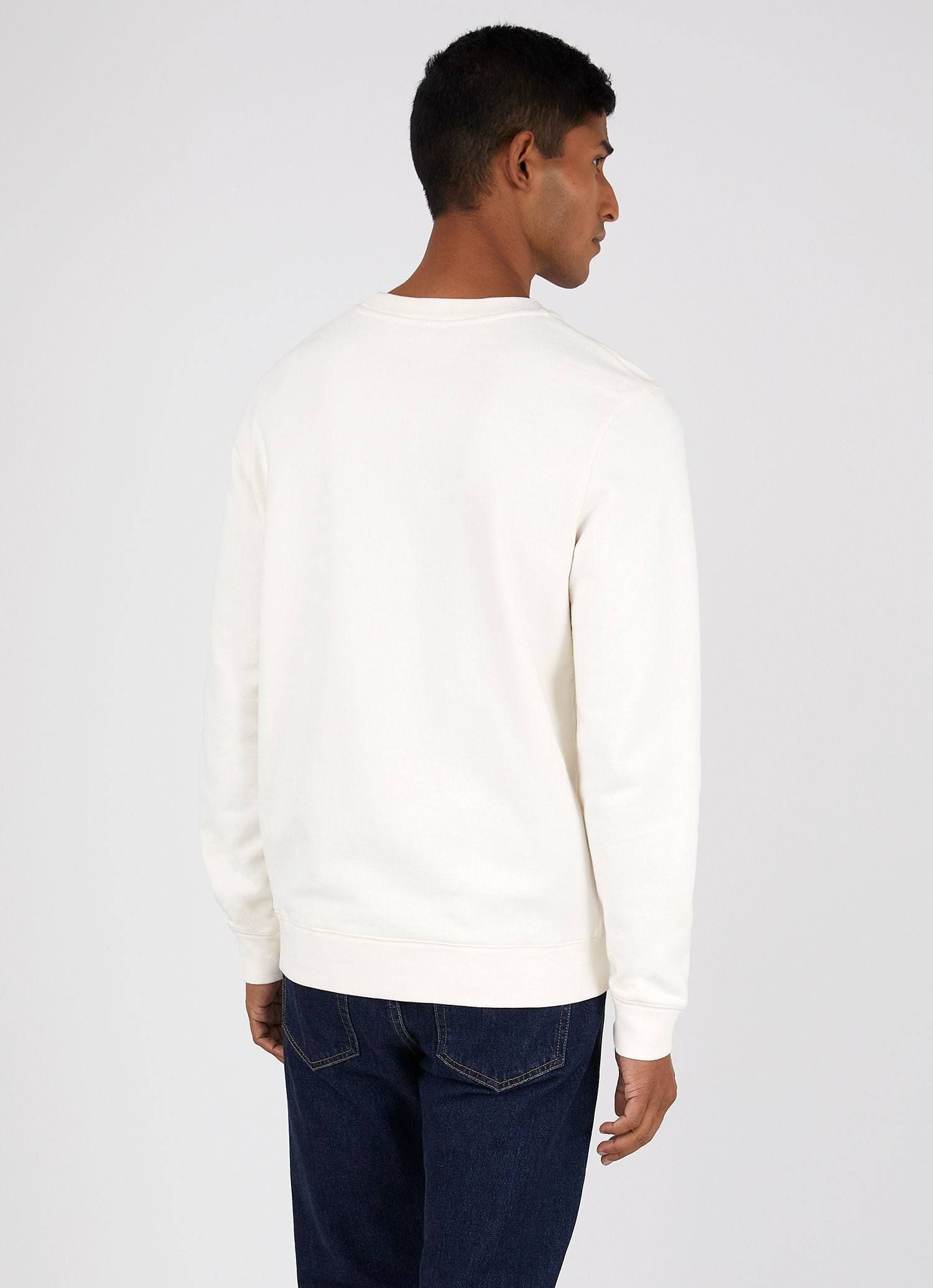 Men's Loopback Sweatshirt in Archive White sold by Sunspel product image thumbnail 4