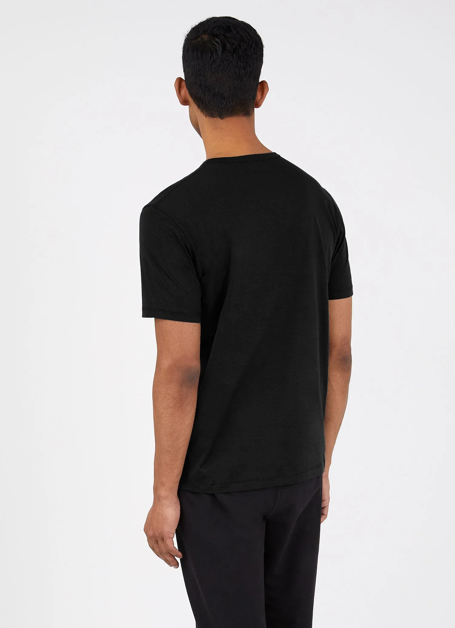 Men's DriRelease Active T Shirt in Black sold by Sunspel product image thumbnail 4