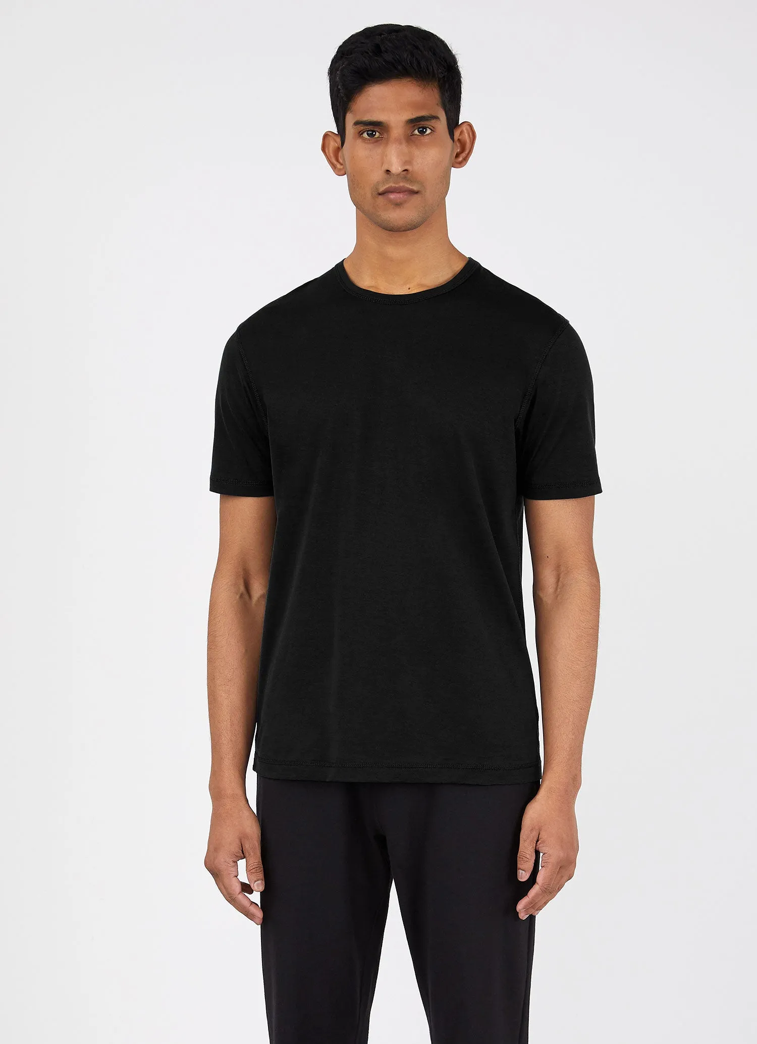Men's DriRelease Active T Shirt in Black sold by Sunspel product image thumbnail 2