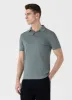 Men's Riviera Polo Shirt in Smoke Green sold by Sunspel