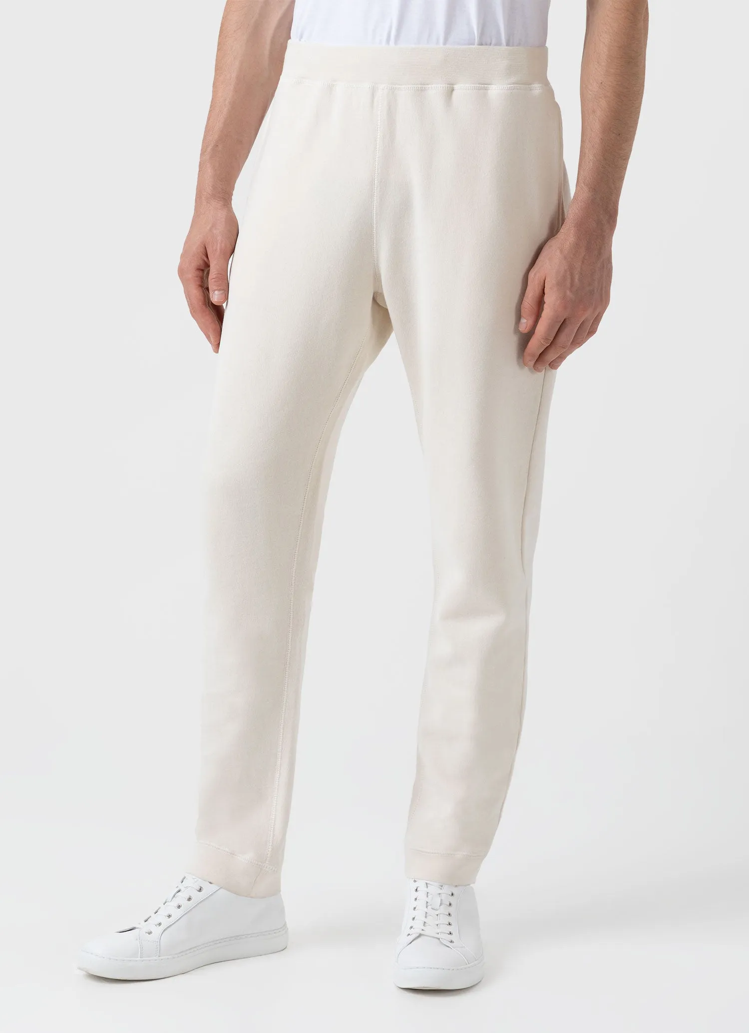 Men's Undyed Loopback Sweatpants in Undyed sold by Sunspel product image thumbnail 3