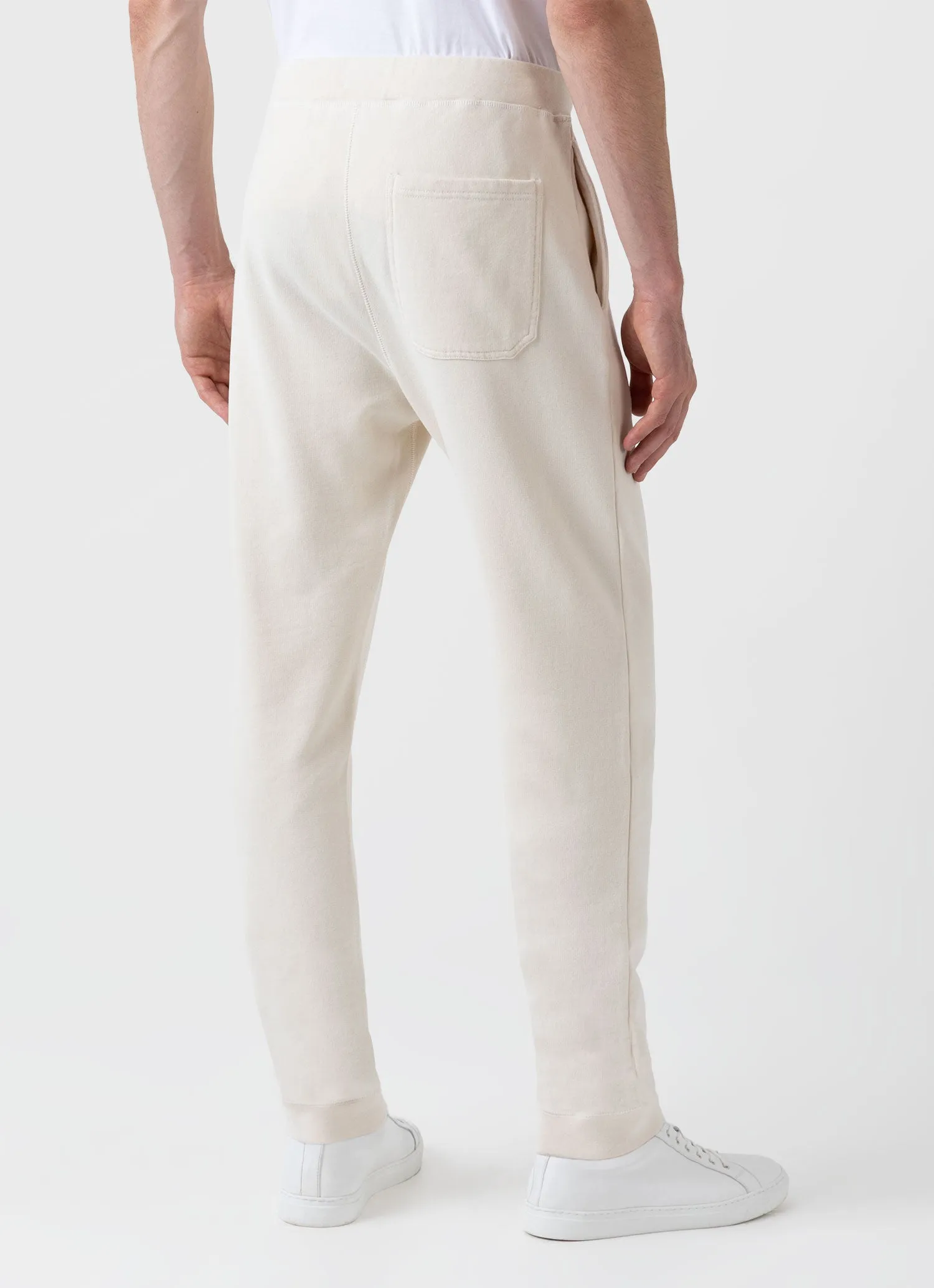 Men's Undyed Loopback Sweatpants in Undyed sold by Sunspel product image thumbnail 5
