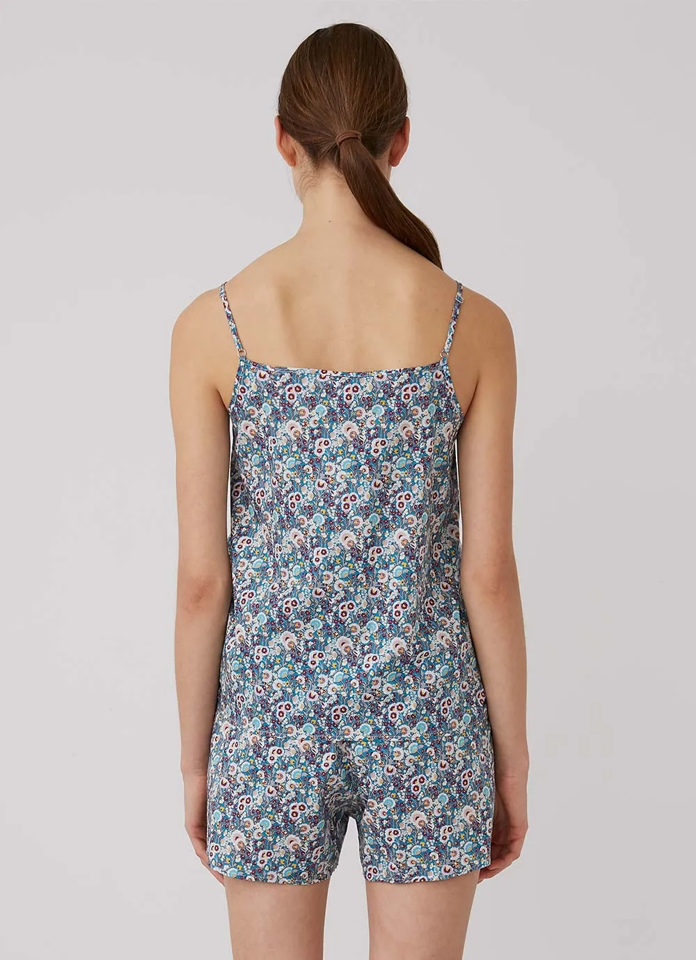 Women's Printed Cotton Cami in Liberty Summer Bouquet sold by Sunspel product image thumbnail 2