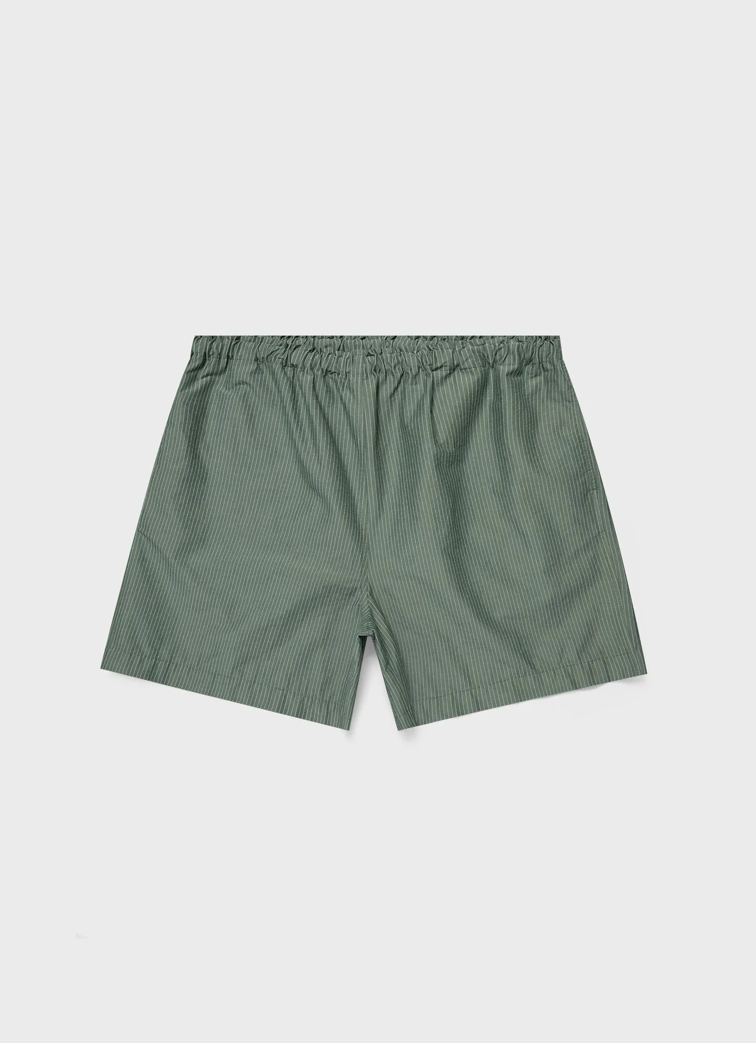 Men's Sunspel x Nigel Cabourn Ripstop Army Short in Army Green sold by Sunspel