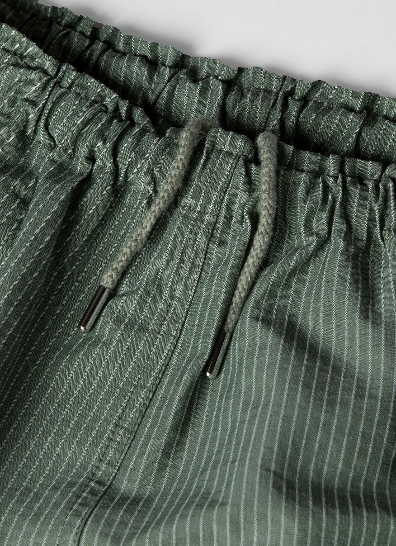 Men's Sunspel x Nigel Cabourn Ripstop Army Short in Army Green sold by Sunspel product image thumbnail 4