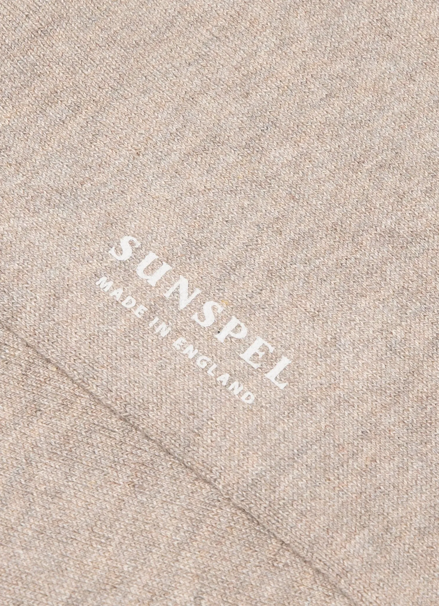 Men's Cotton Socks in Putty Melange sold by Sunspel product image thumbnail 2