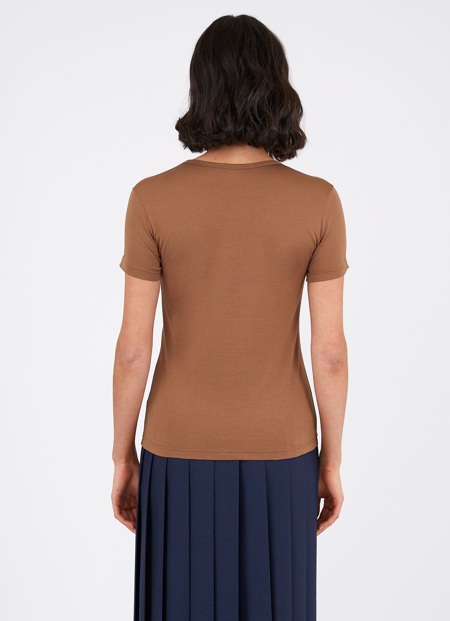 Women's Classic T-shirt in Mushroom sold by Sunspel product image thumbnail 2