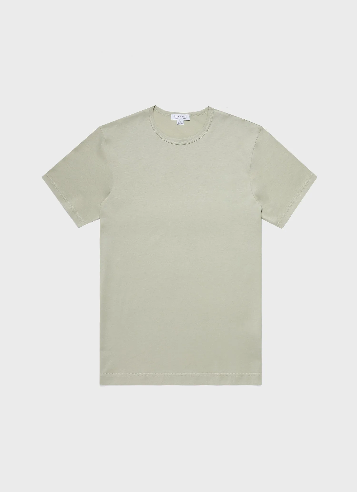 Men's Classic T-shirt in Pistachio sold by Sunspel