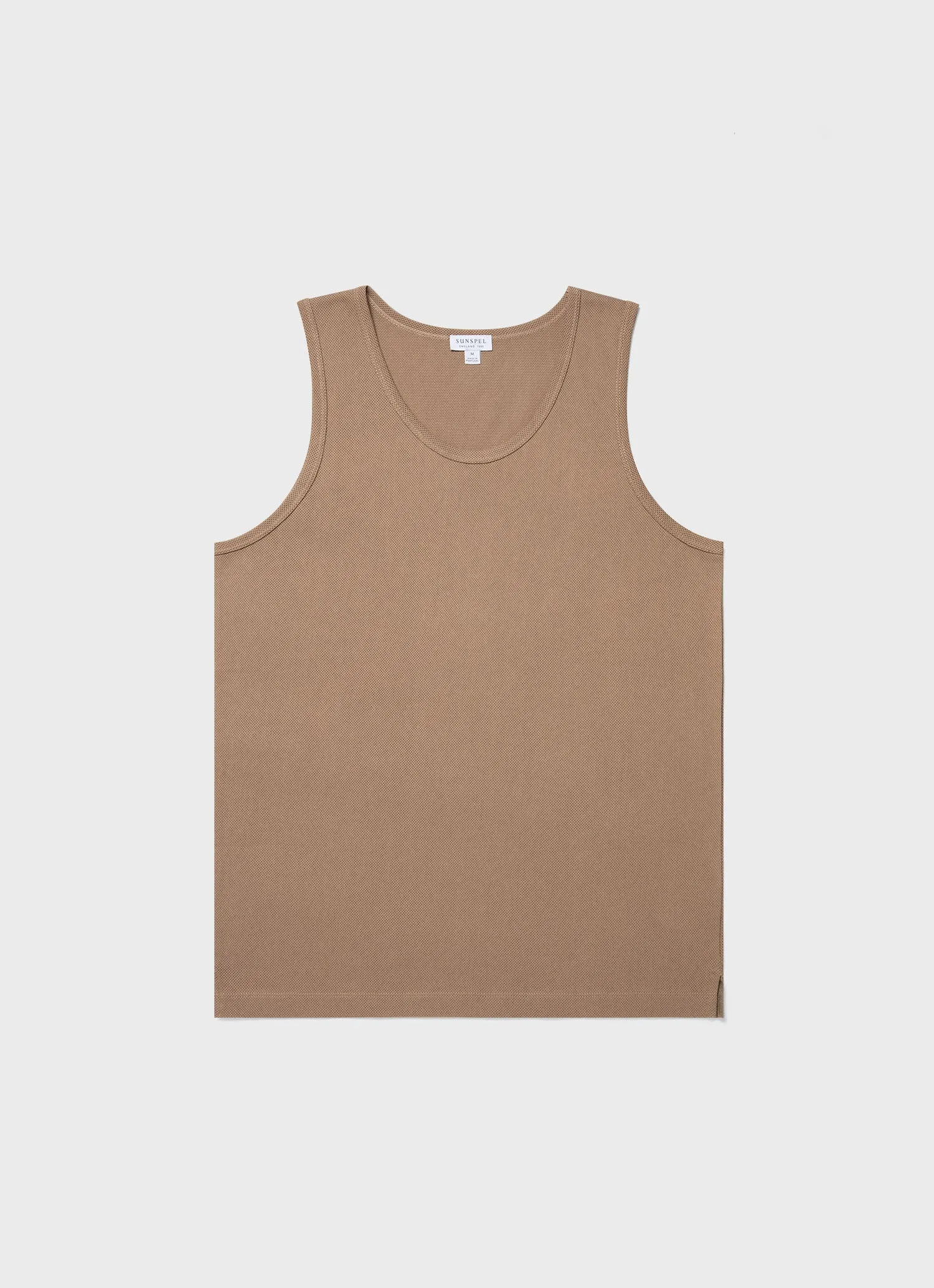 Men's Mr Porter Tank in Oat sold by Sunspel