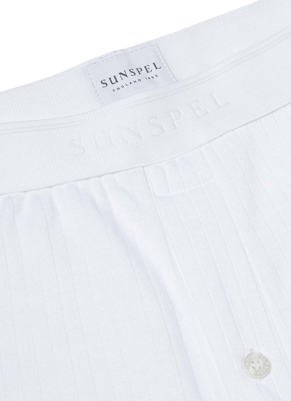 Men's Thermal Long Johns in White sold by Sunspel product image thumbnail 2