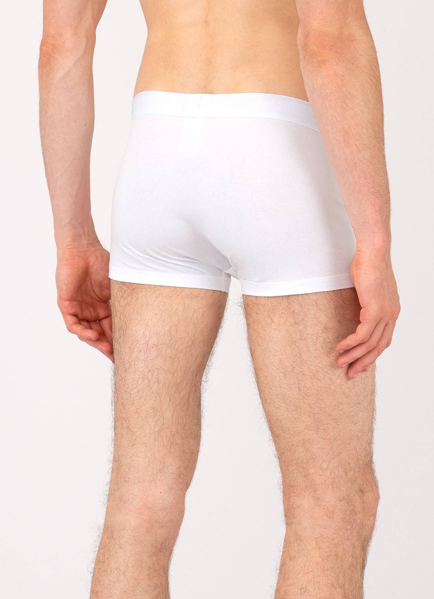 Men's Stretch Cotton Trunks in White in White sold by Sunspel product image thumbnail 3