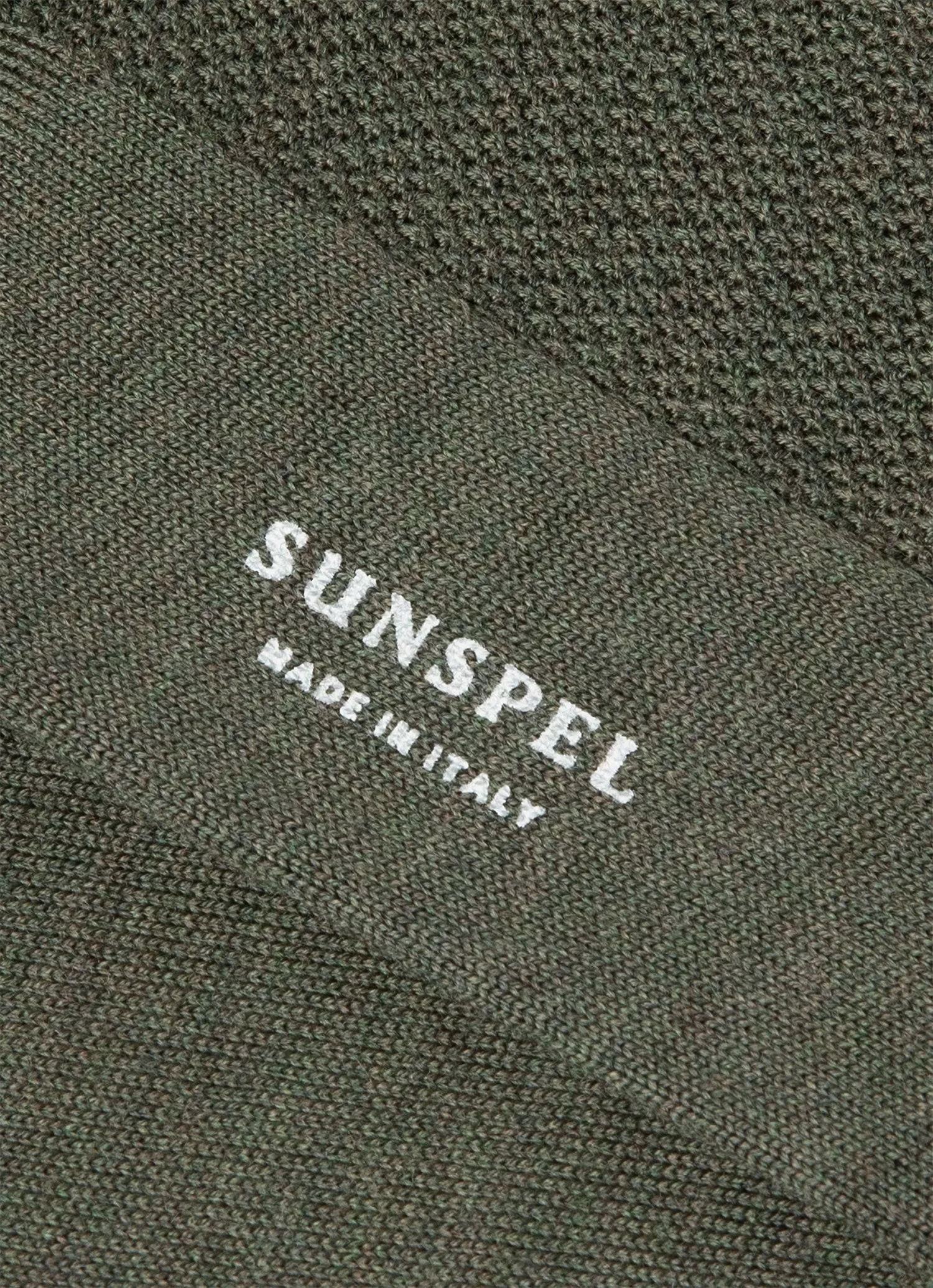 Men's Merino Wool Waffle Socks in Dark Olive sold by Sunspel product image thumbnail 2