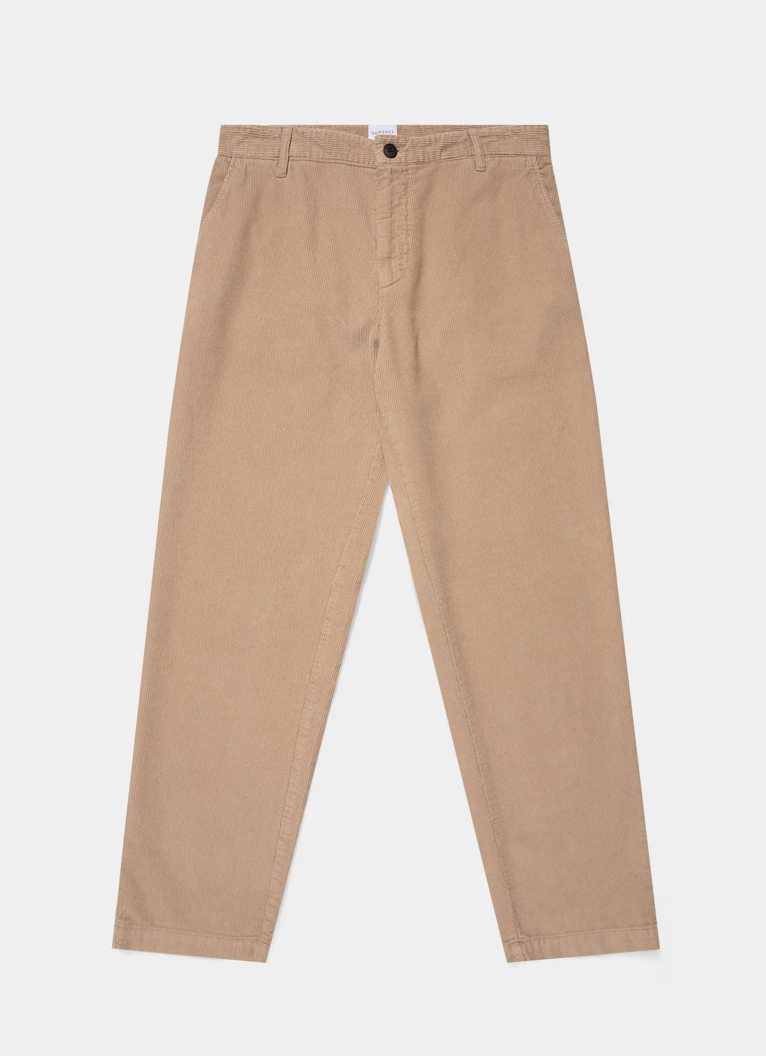 Men's Cord Chore Trouser in Sandstone sold by Sunspel