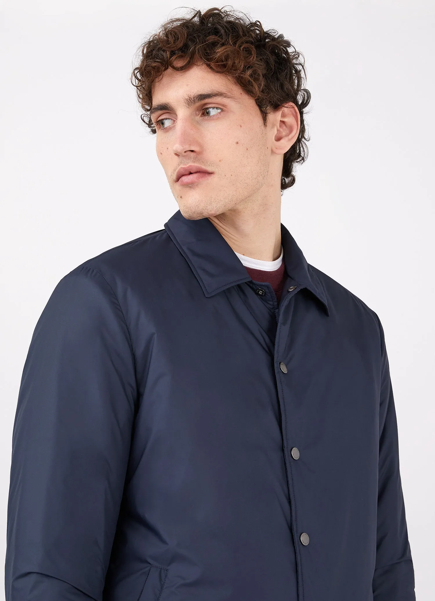 Men's Insulated Coach Jacket in Navy sold by Sunspel product image thumbnail 5