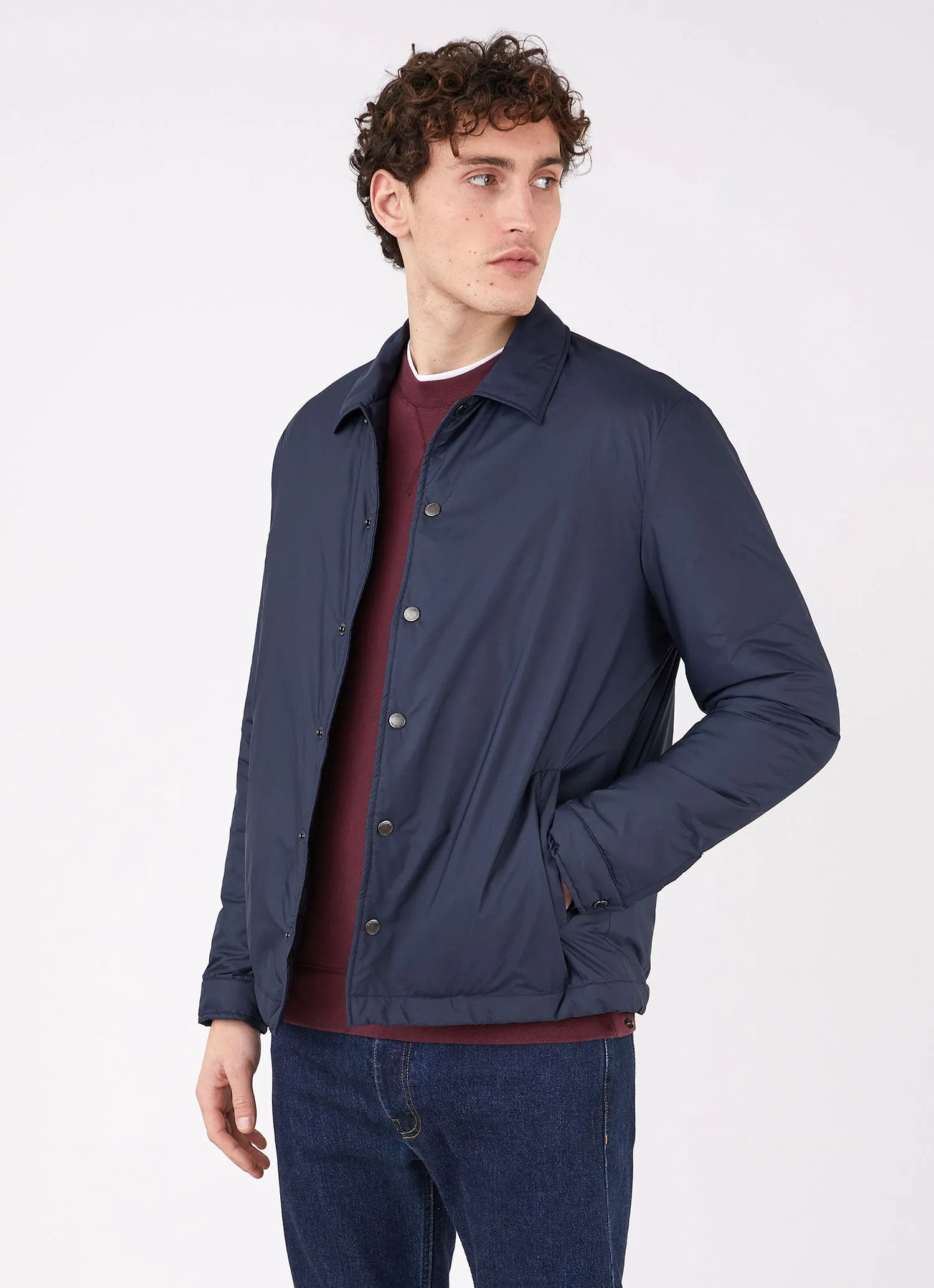 Men's Insulated Coach Jacket in Navy sold by Sunspel product image thumbnail 2