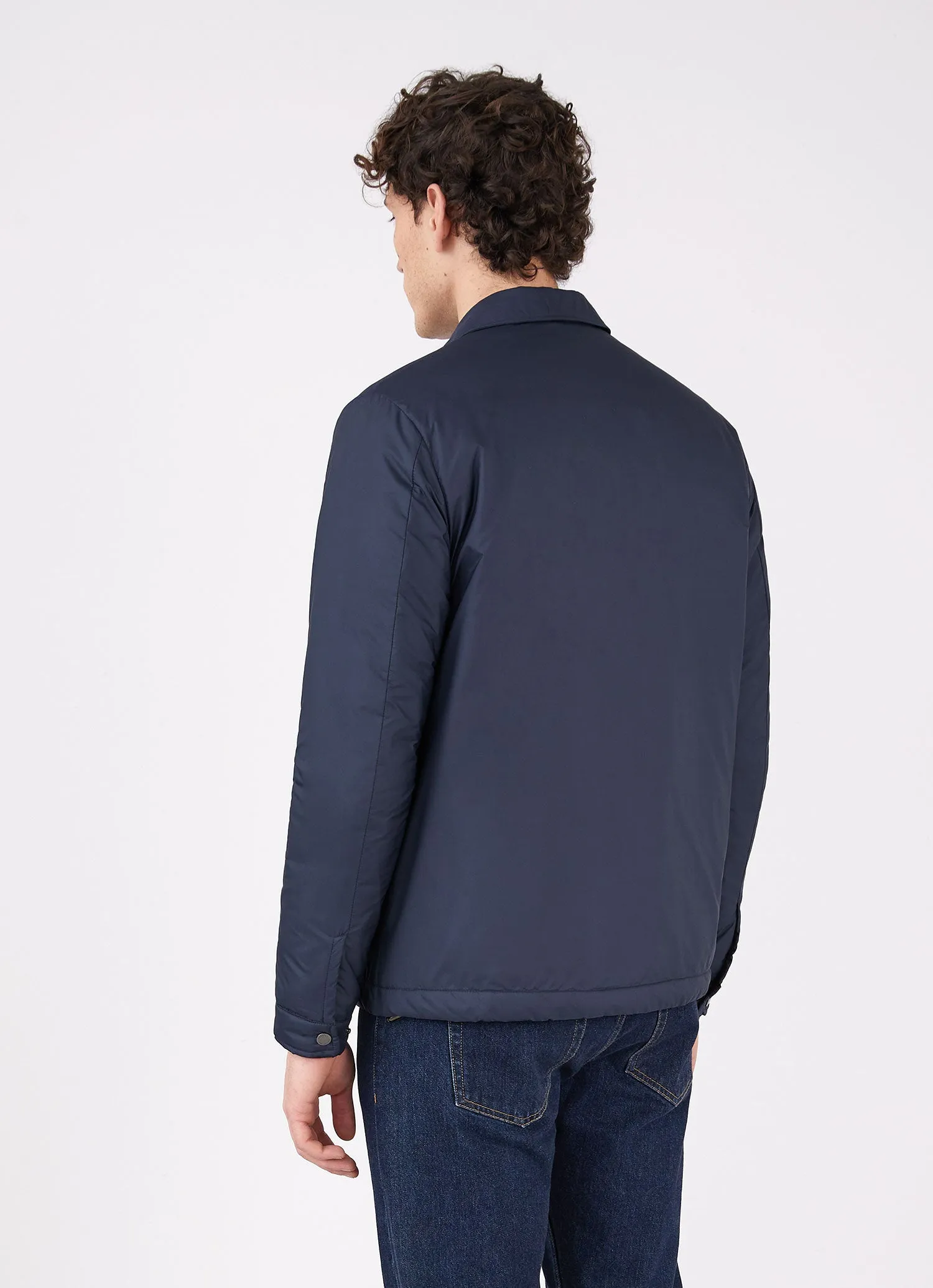 Men's Insulated Coach Jacket in Navy sold by Sunspel product image thumbnail 4