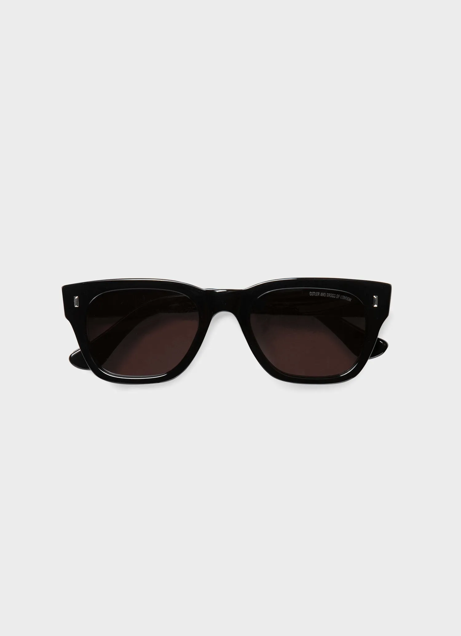 Cutler and Gross Sunglasses in Black sold by Sunspel