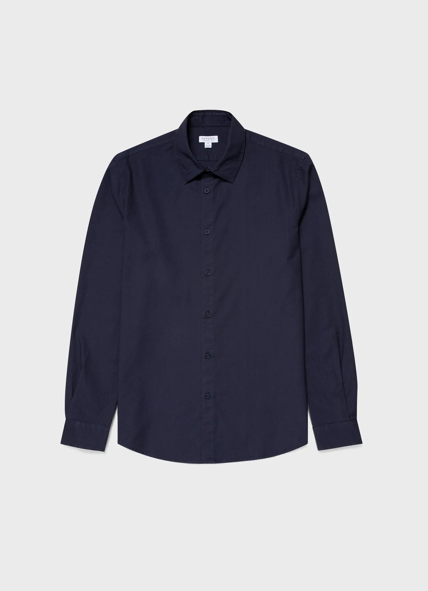 Men's Oxford Shirt in Navy sold by Sunspel